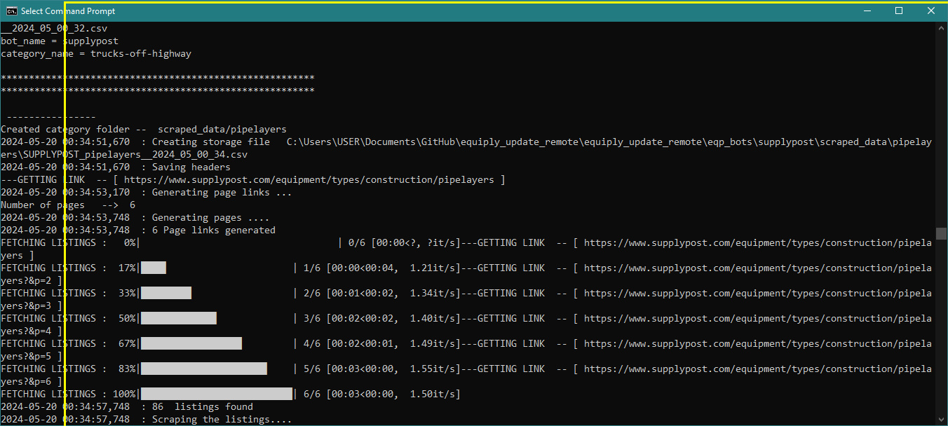 Screenshot of Supplypost bot